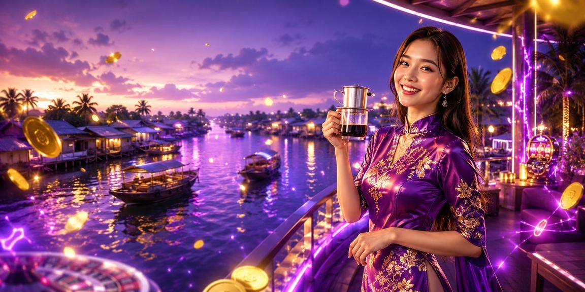 Không gian giải trí casino và cá cược tại xsqn với ánh sáng ấm áp